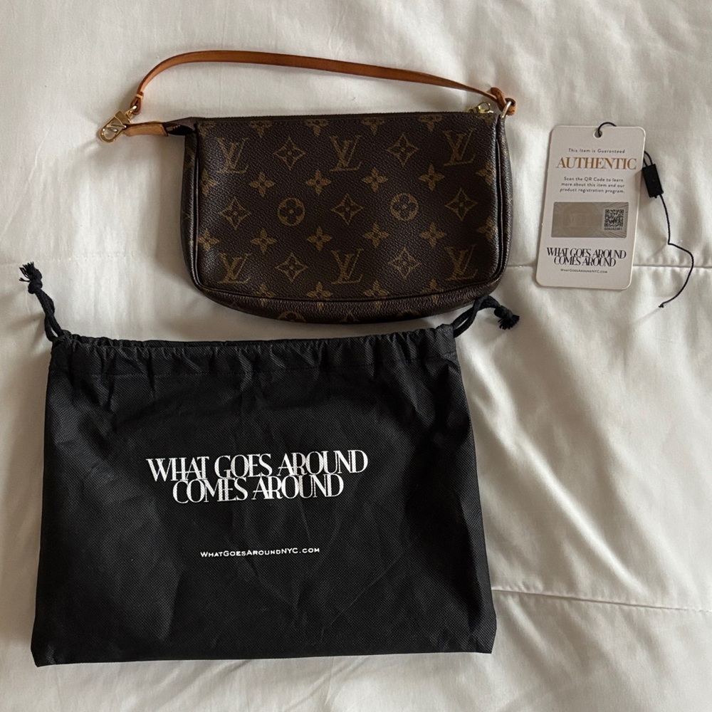 Louis Vuitton Monogram Brown Wristlet
